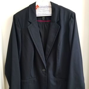 Black Plus Size Business Jacket